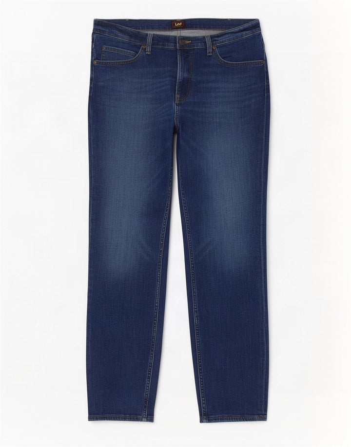 Męskie jeansy Lee Rider Slim W34 L30 Niebieskie bawełniane