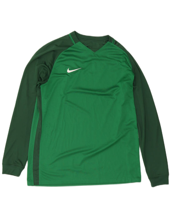 Męska koszulka Nike Dri Fit z długim rękawem XL w kolorze zielonym