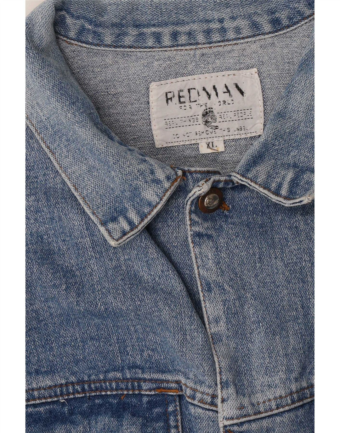 Męska kurtka dżinsowa vintage UK 42 XL niebieska
