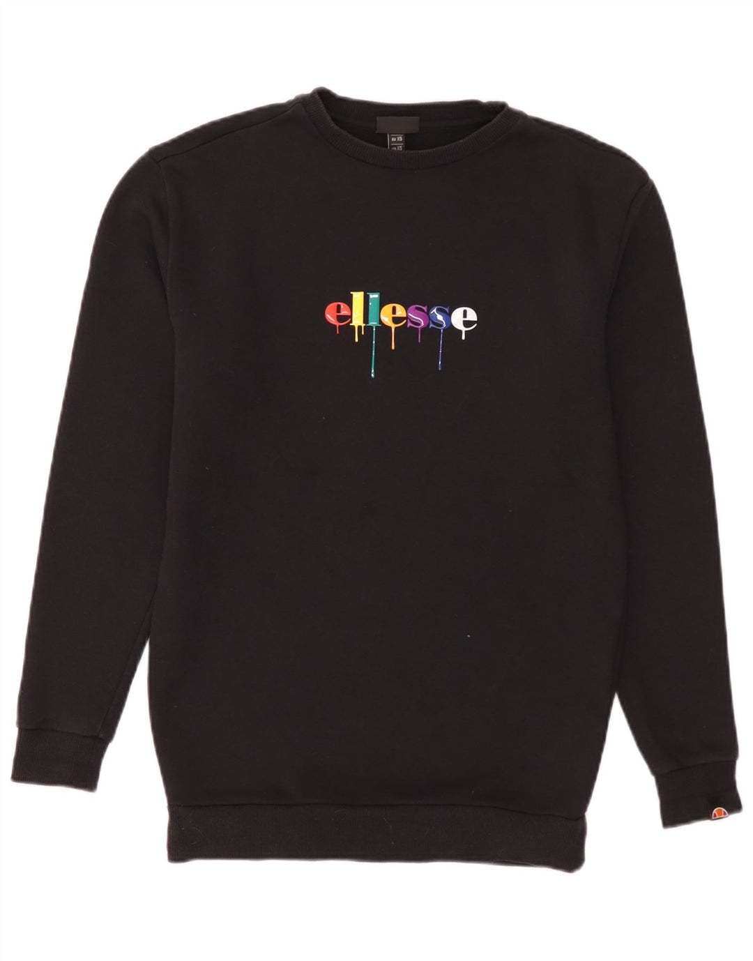 Męska bluza z grafiką Ellesse, sweter XS, czarna bawełna