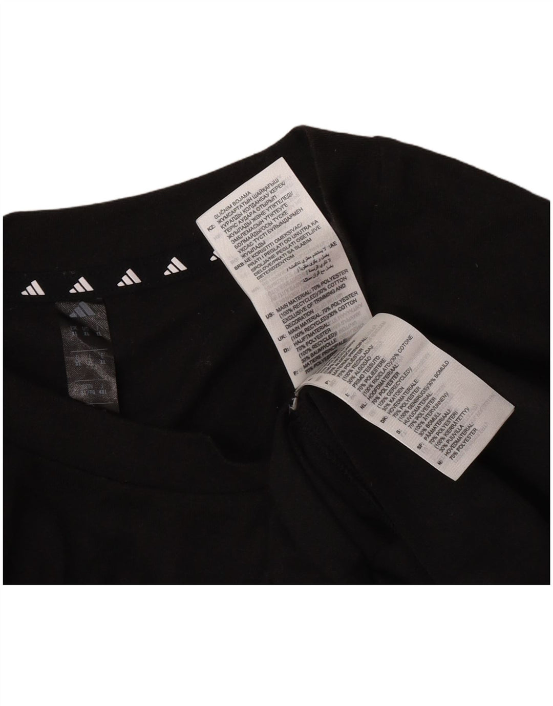Adidas Męska koszulka graficzna Top XL Czarny poliester