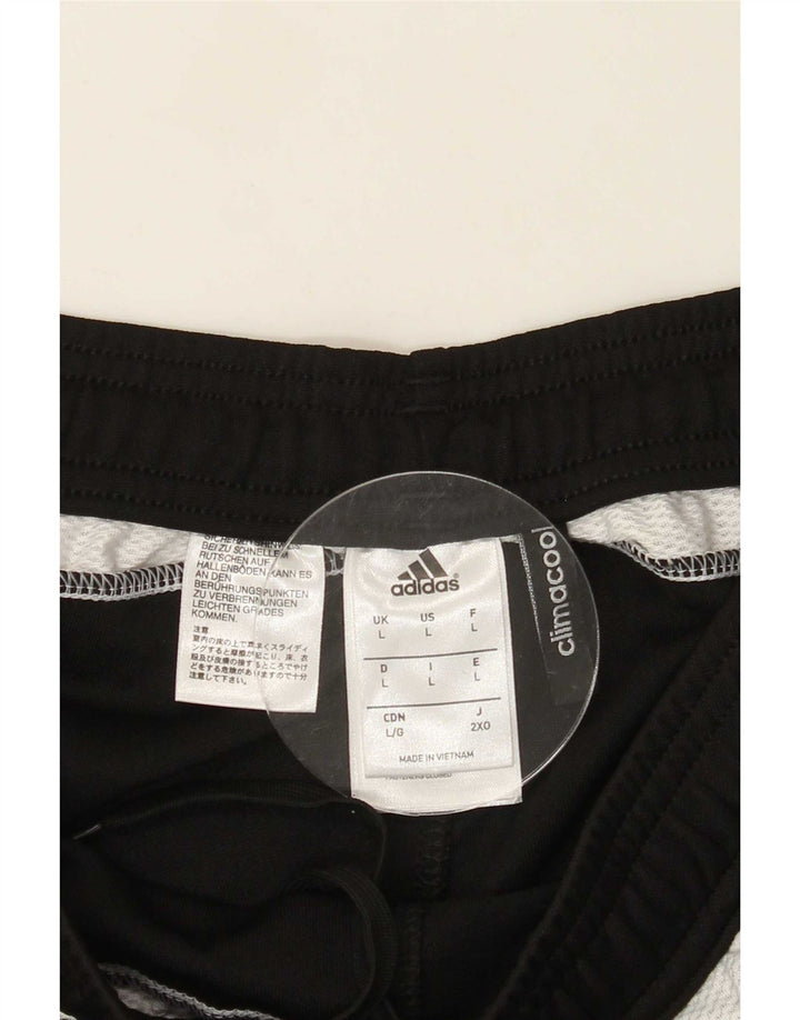 Męskie spodnie dresowe Adidas Climacool, duże, czarne, poliestrowe