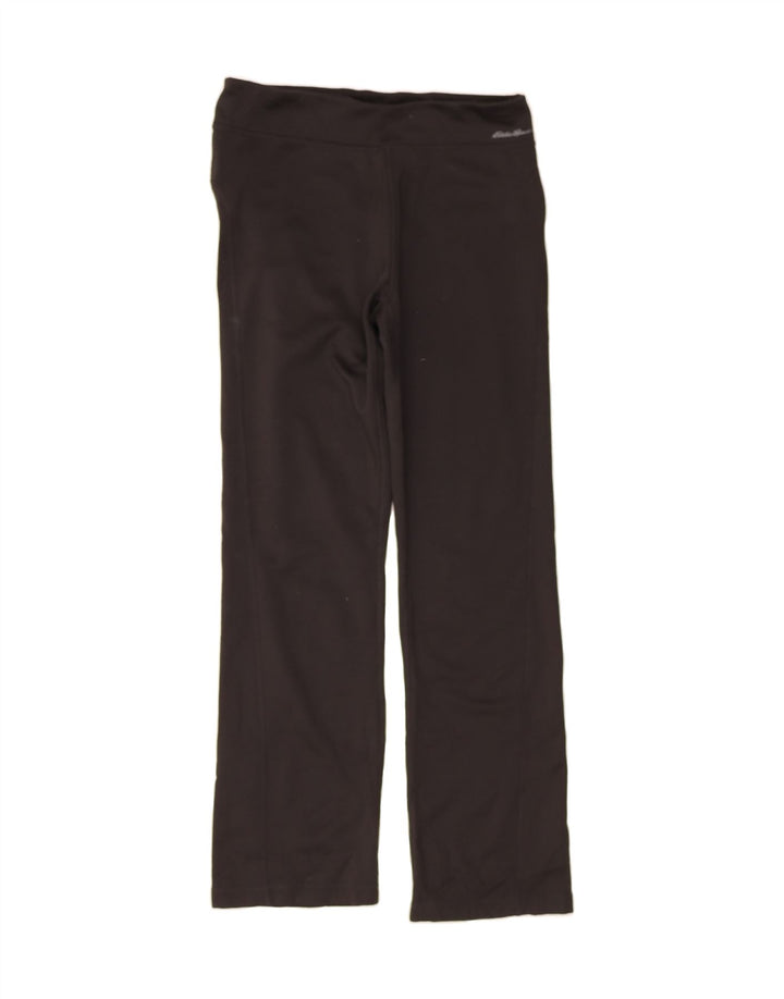 EDDIE BAUER Womens Tracksuit Trousers UK 14 Medium  Black Polyester Vintage Eddie Bauer and Second-Hand Eddie Bauer from Messina Hembry 