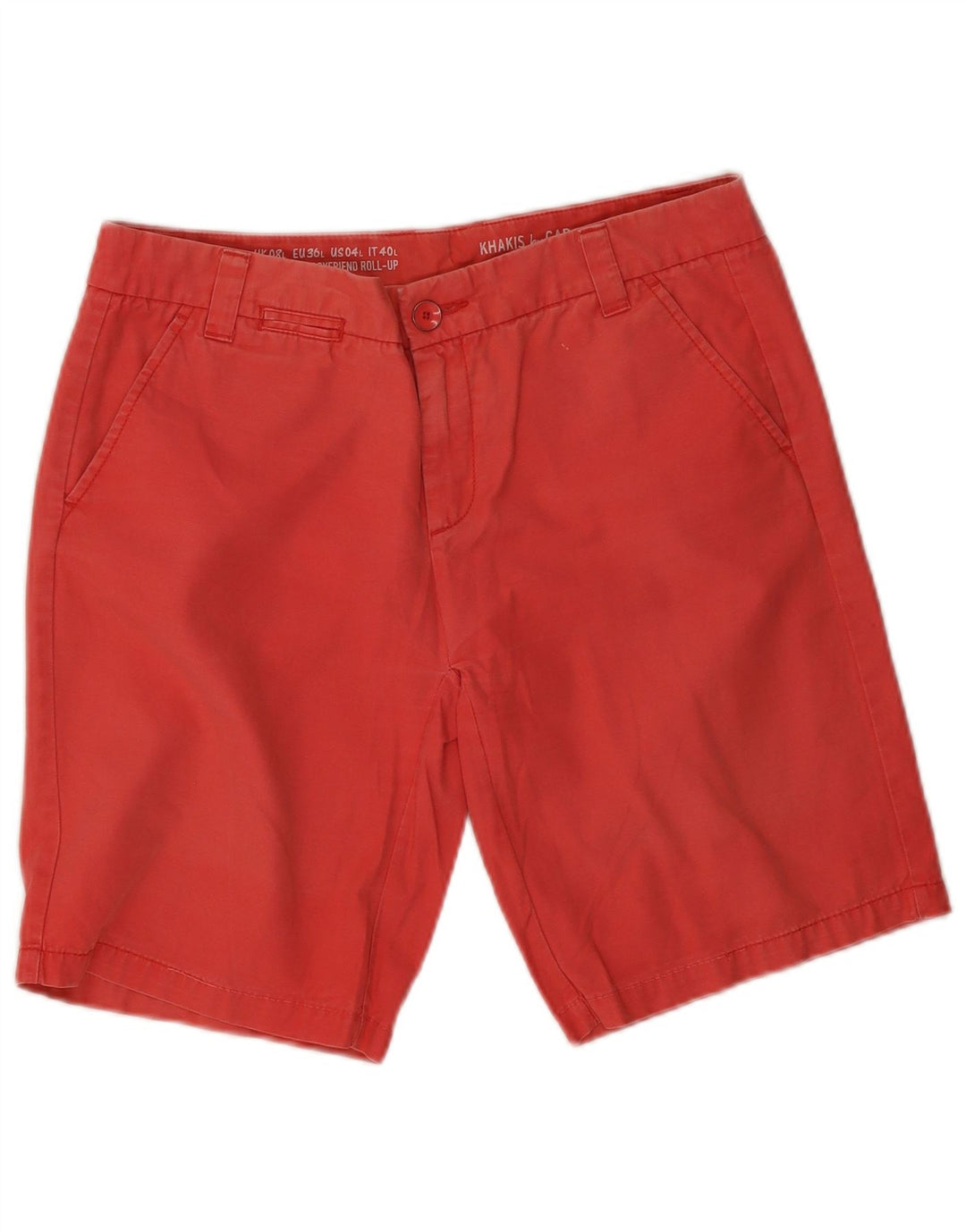 Damskie spodenki chino GAP khaki UK 8 małe W32 czerwone