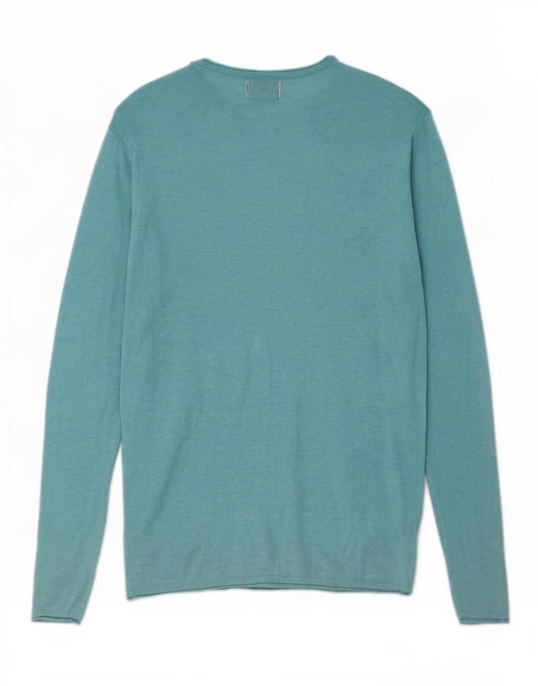 Zara Męski top z długim rękawem XL, turkusowy