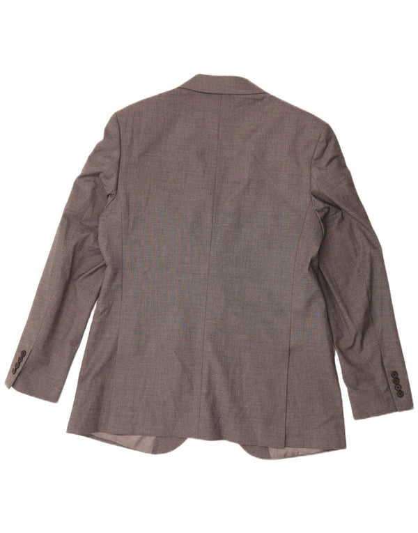 Marks & Spencer Męska marynarka zapinana na 2 guziki, UK 44 XL, szary poliester