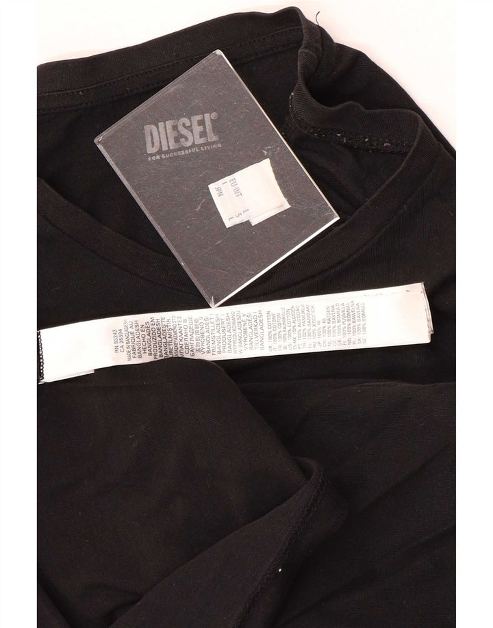 T-shirt męski Diesel, duży, czarny, bawełniany