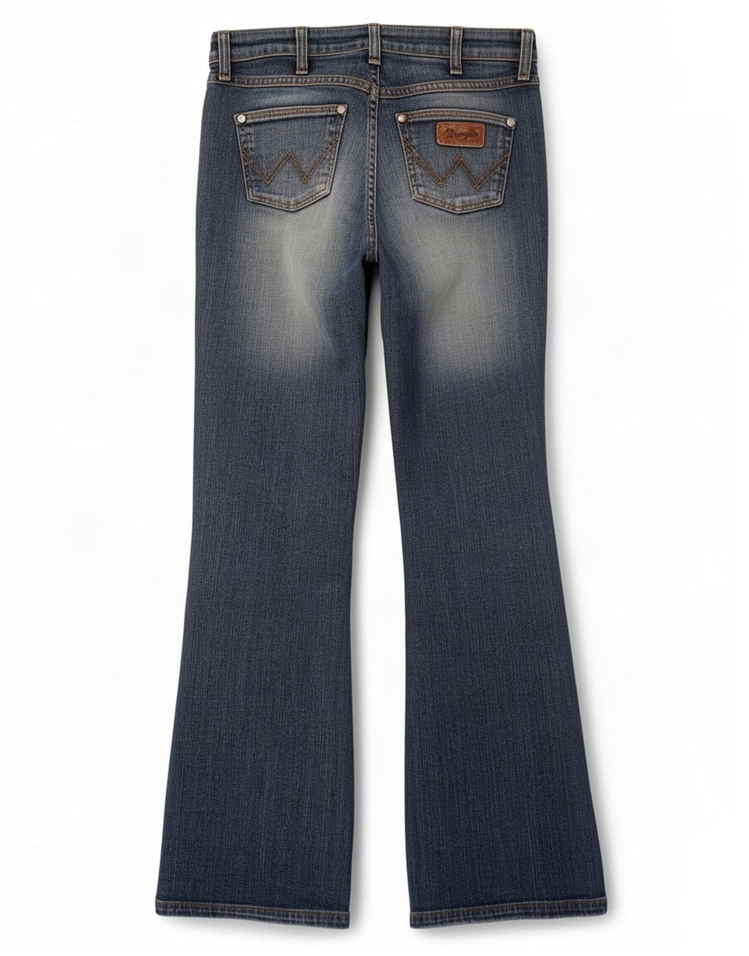 Damskie jeansy Wrangler Eva Flared W27 L32 Niebieskie bawełniane
