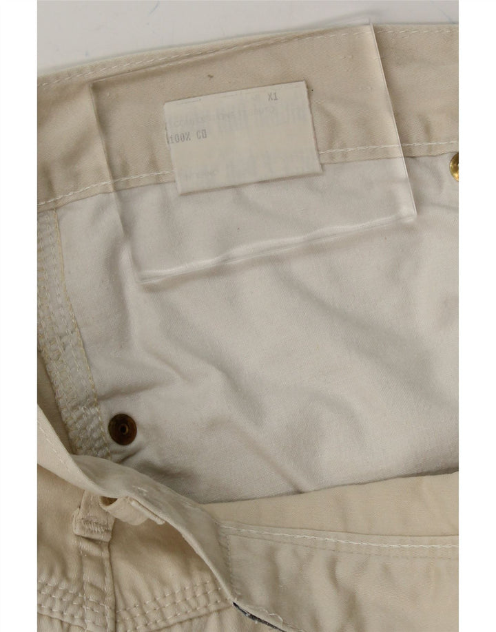 ROCCOBAROCCO Womens Cropped Trousers IT 47 Large W30 L26 Off White Vintage Roccobarocco and Second-Hand Roccobarocco from Messina Hembry 