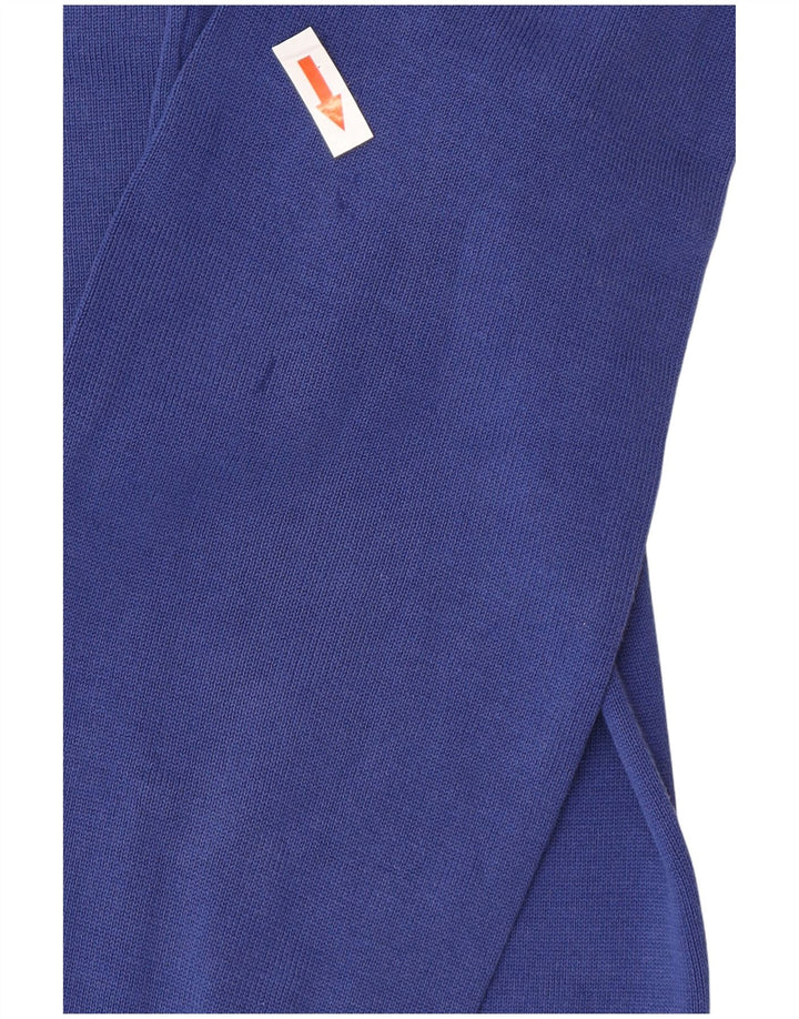 Męski sweter z wycięciem pod szyją Armani Jeans, mały, niebieski, bawełniany