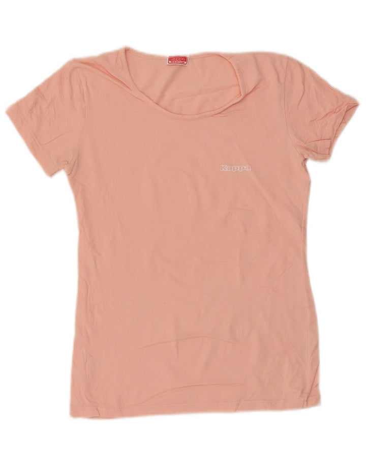 T-shirt damski Kappa Top UK 12 Średni różowy bawełniany