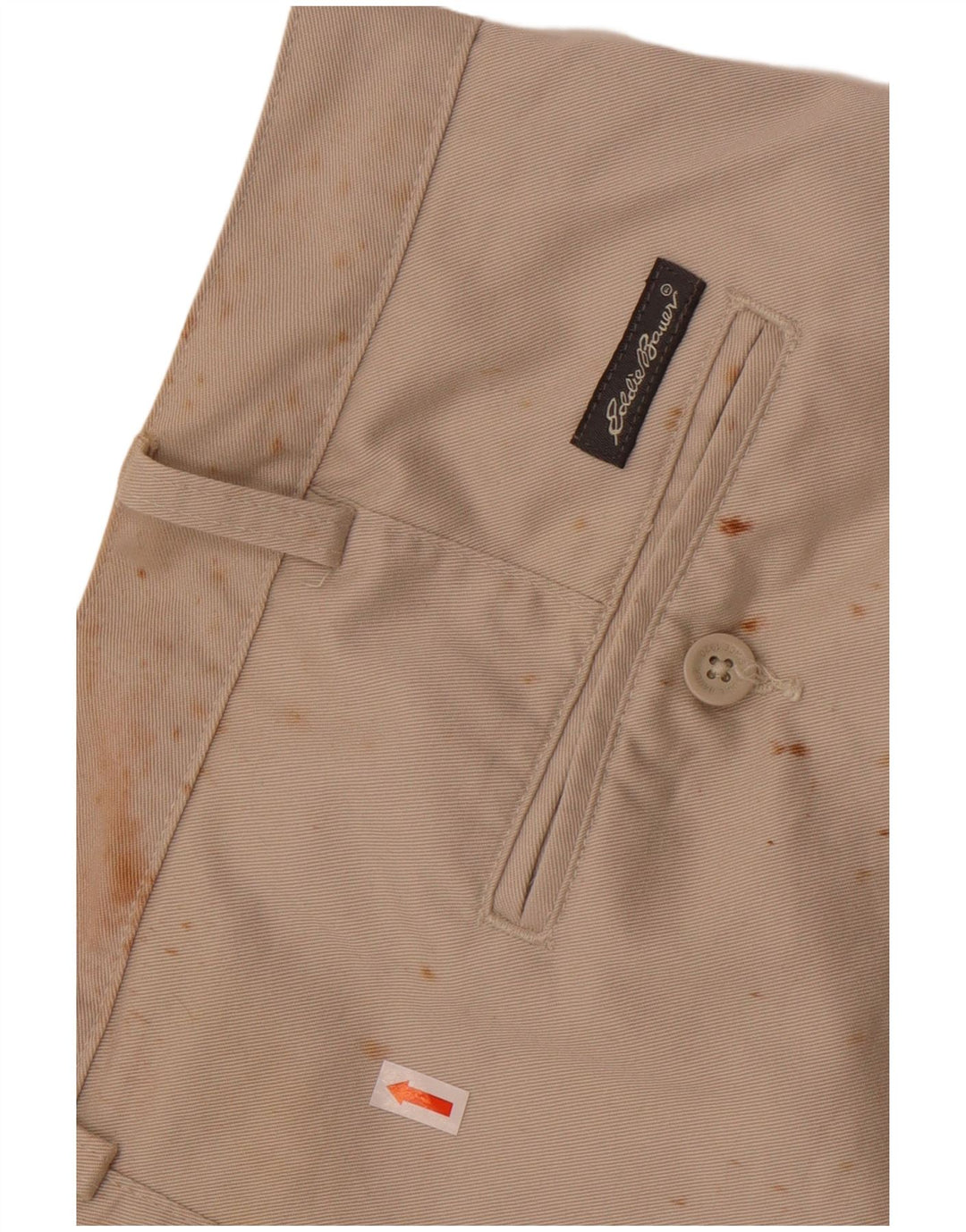 Wysokie spodenki chino męskie Eddie Bauer W44 2XL beżowa bawełna