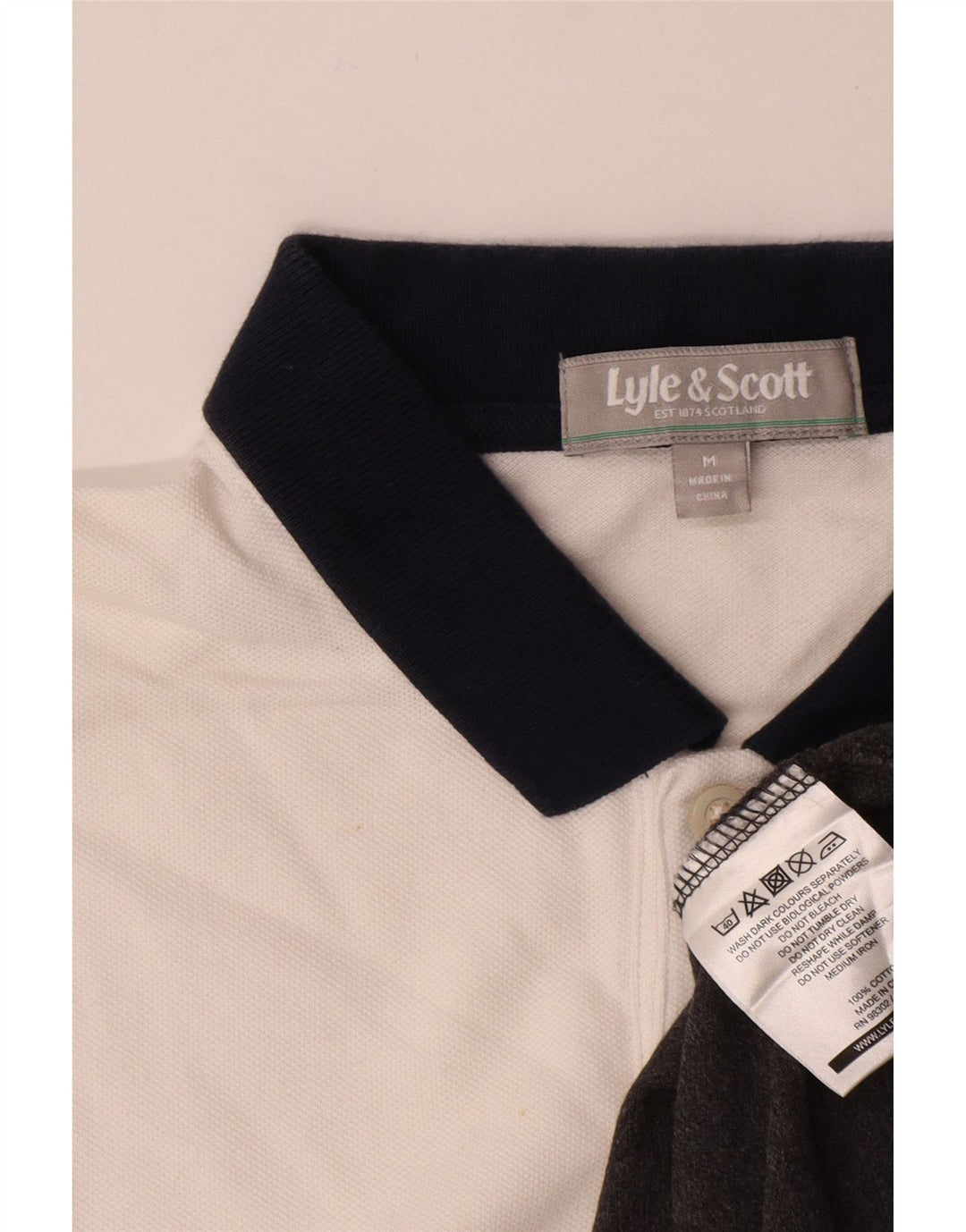 Męska koszulka polo Lyle & Scott, bawełniana, w kolorze średniej bieli