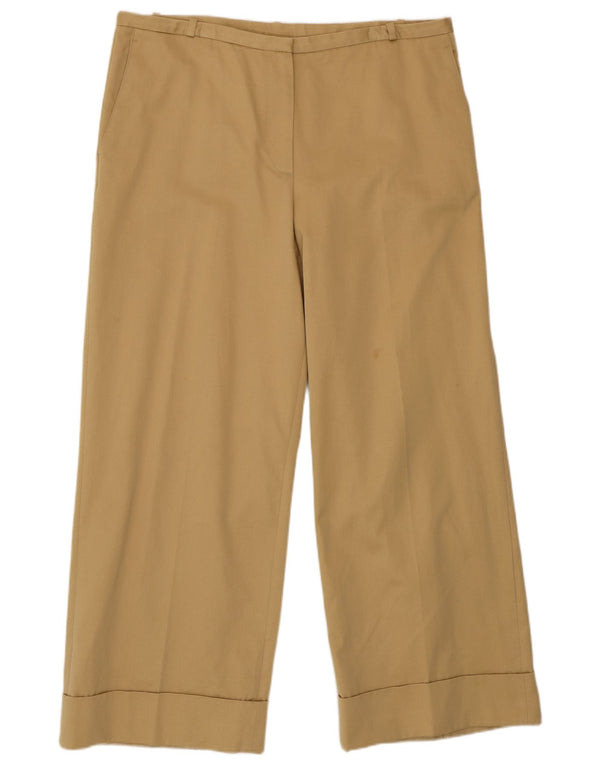 Spodnie Chino Massimo Dutti Damskie z wysokim stanem EU 44 XL W34 L28 Beżowe