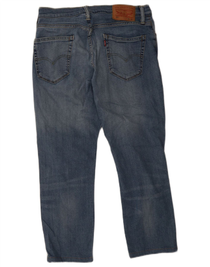 Męskie jeansy Levi's 511 Cropped W33 L25 Niebieskie bawełniane