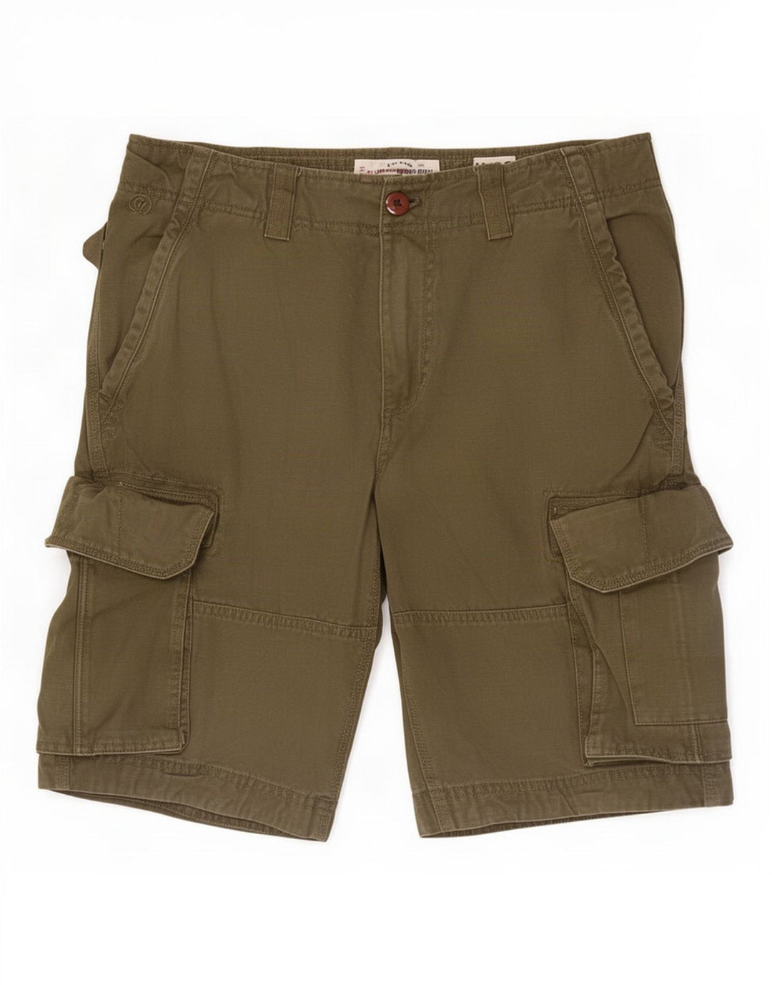 Męskie spodenki cargo Fat Face Medium W32, zielone, bawełniane