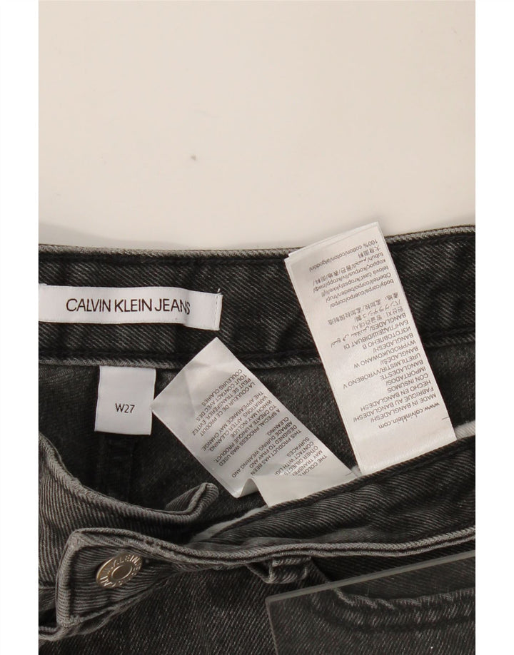 Damskie spodenki jeansowe CALVIN KLEIN W27 małe, szare, bawełniane