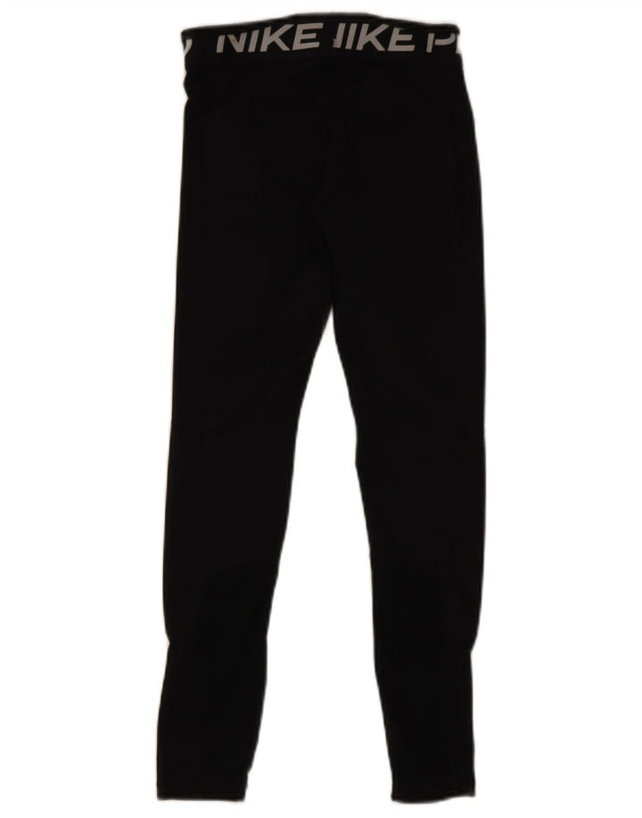 Damskie legginsy Nike Dri Fit Graphic UK 14, duże, czarne, poliestrowe