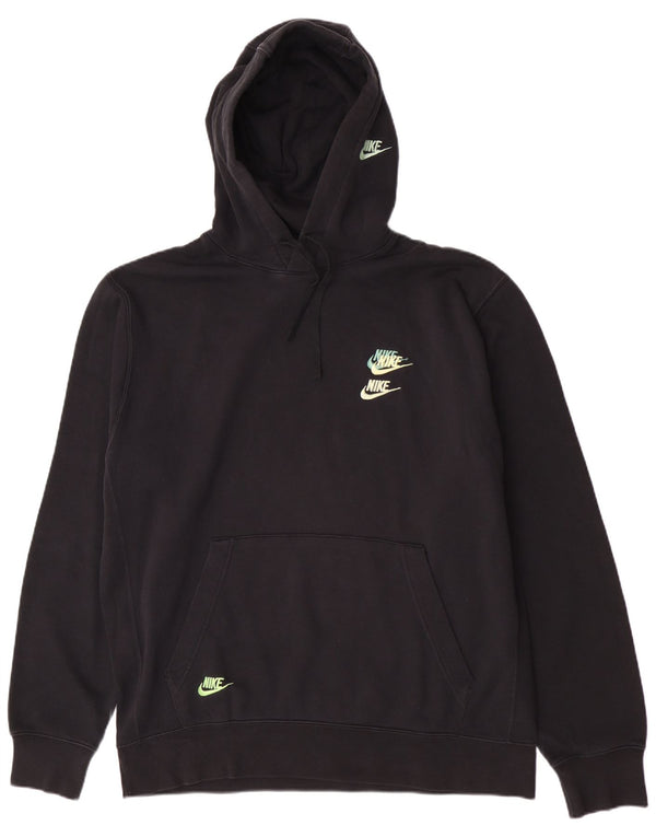 Męski sweter z kapturem Nike, duży, czarny, bawełniany