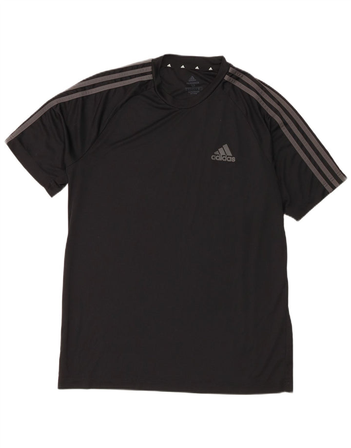 Męska koszulka Adidas Aeroready Top, średni czarny poliester