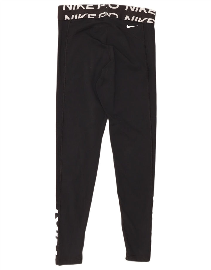 Damskie legginsy NIKE Dri Fit Graphic UK 12, średni czarny poliester