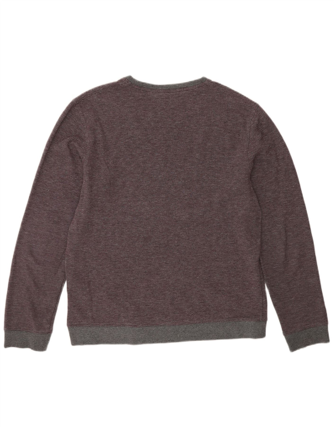 Męski sweter Ted Baker z okrągłym dekoltem, rozmiar 3, średni bordowy bawełniany