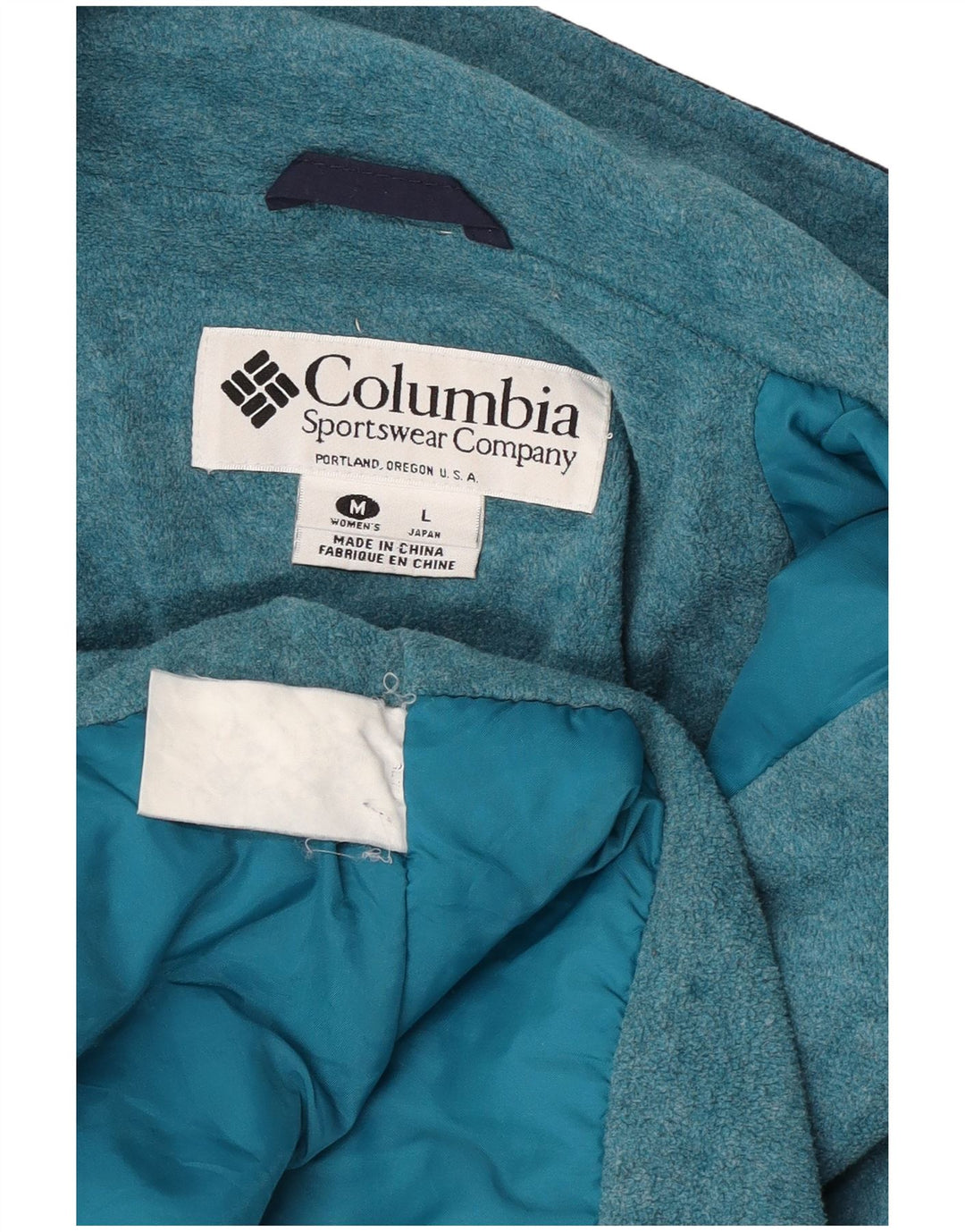 Damska kurtka wiatrówka oversize Columbia UK 14, średni granat