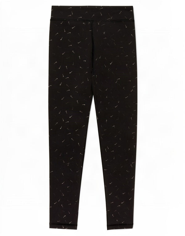 Dziewczęce legginsy Nike Dri Fit z grafiką, 10-11 lat, średnia czarna bawełna