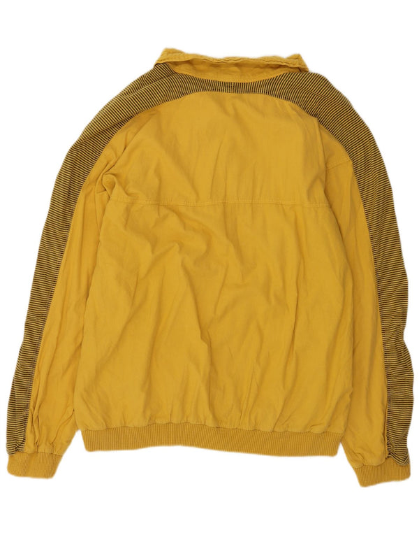 Vintage męska kurtka Anorak UK 42 XL, bawełniana w żółte paski