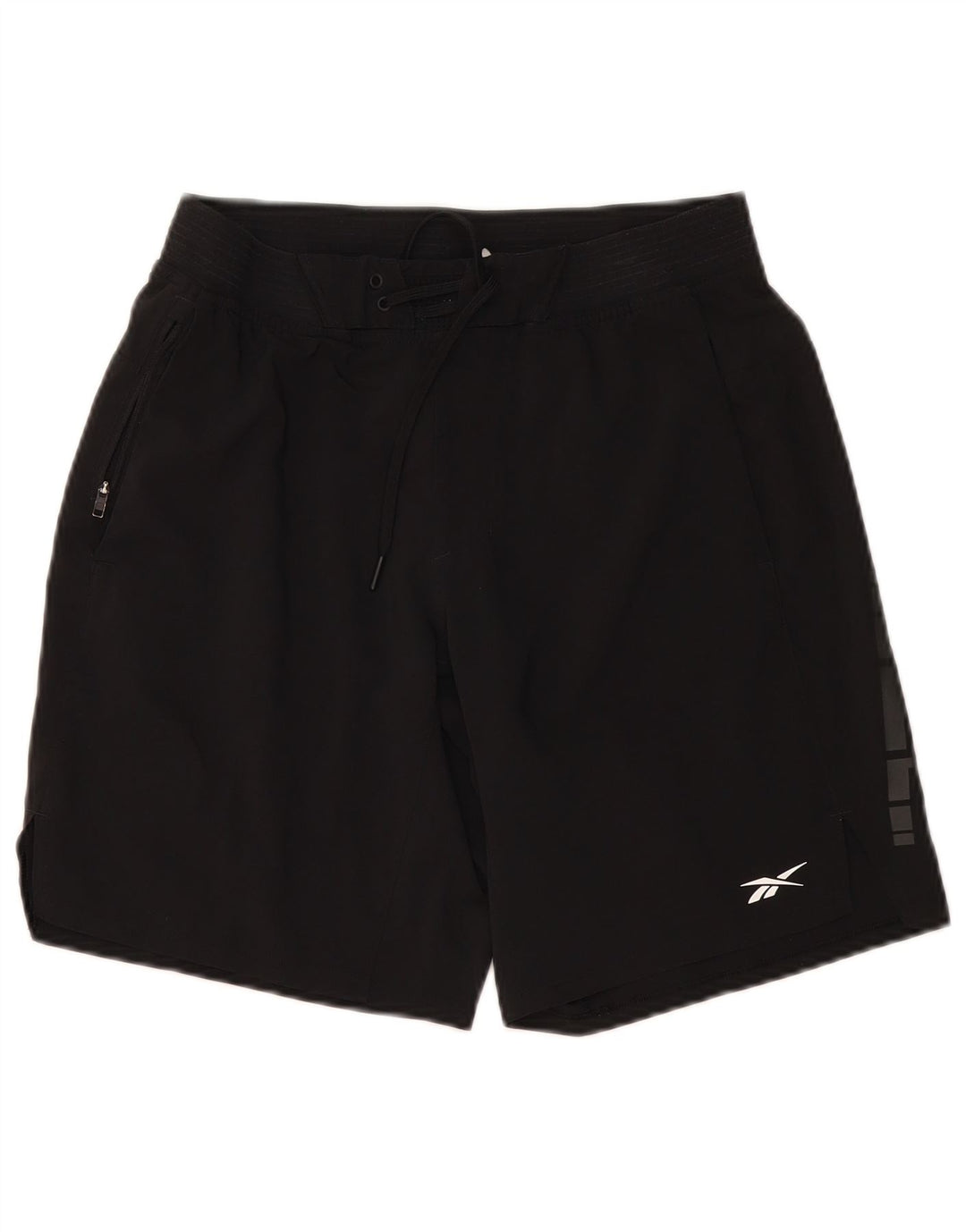 Damskie spodenki kąpielowe Reebok Graphic UK 10, małe, czarne, poliestrowe