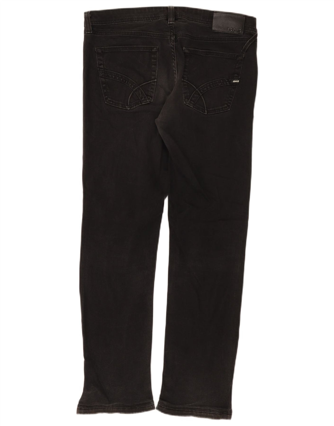 Damskie jeansy Gas Albert Slim W33 L28 Czarne bawełniane