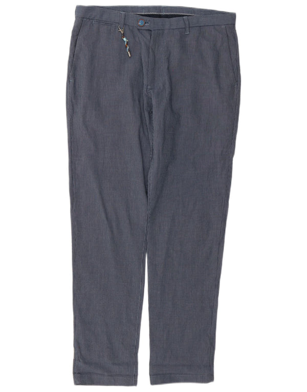 Męskie spodnie chino Zara EU 40 Medium W31 L29 Granatowe prążki