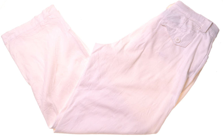 LEE Womens Chino Trousers W31 L29 White Cotton Straight - Second Hand & Vintage Designer Clothing - Messina Hembry