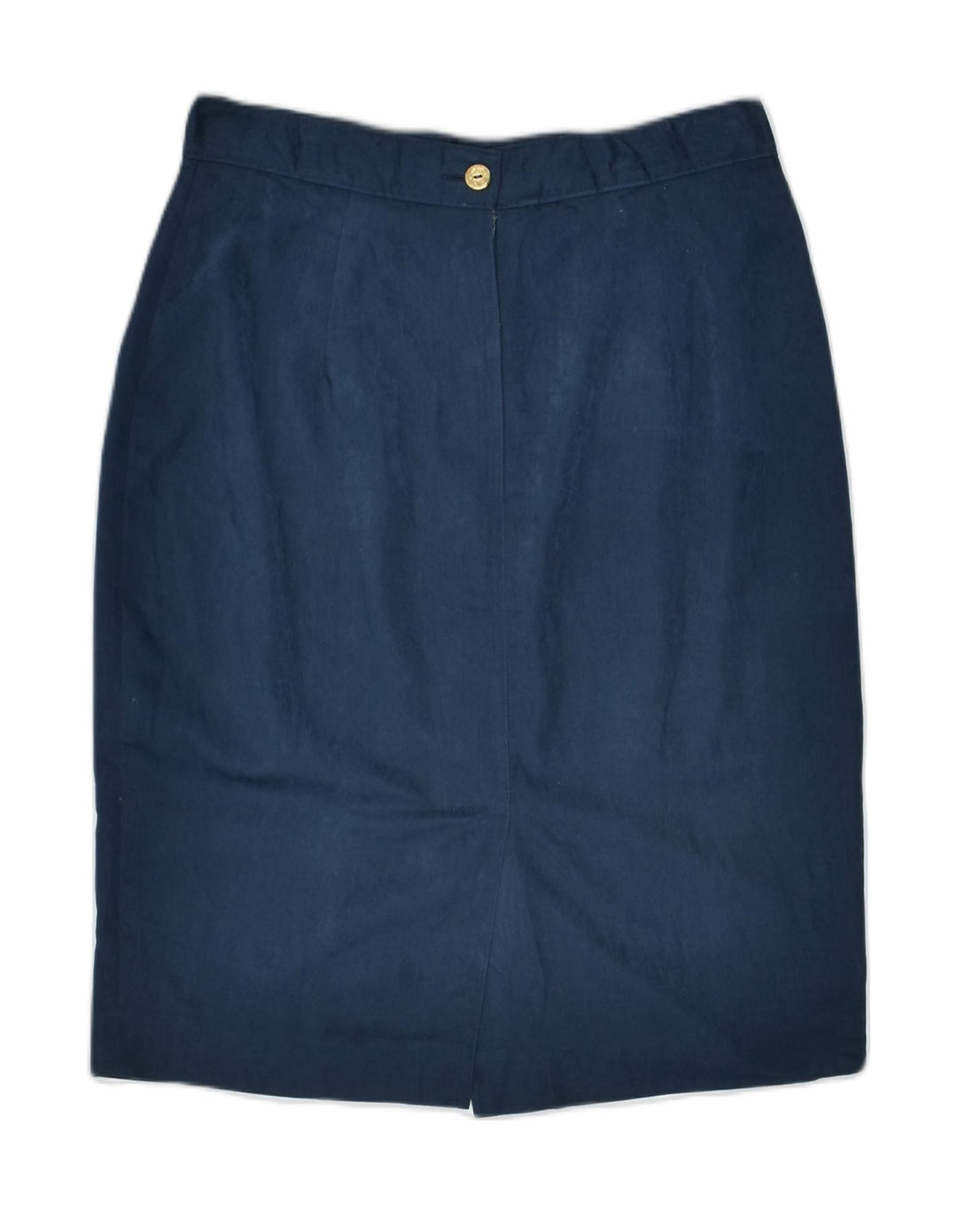 VINTAGE Womens Straight Skirt IT44 Medium W28 Navy Blue Viscose | Vintage | Thrift | Second-Hand | Used Clothing | Messina Hembry 